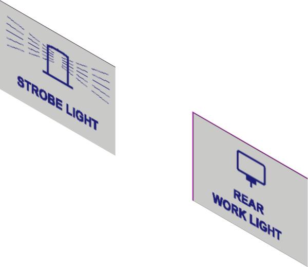 Decal, Cab Controls