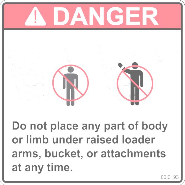 Decal, Danger Loader