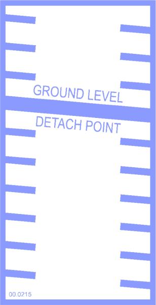 Decal, Height Indicator LC150