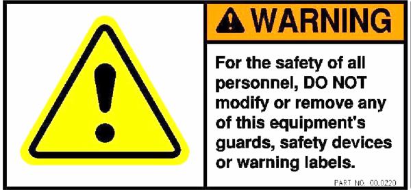 Decal, General Safety