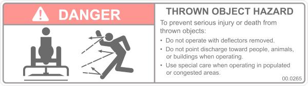 Decal, Thrown Object Hazard