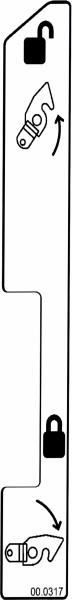 Decal, Front Hitch Lock