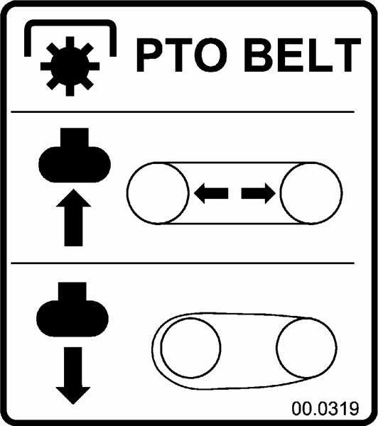 Decal, PTO Tension