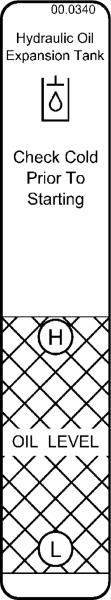 Decal, Hydraulic Oil