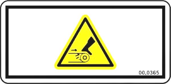 Decal, Warning Moving Parts