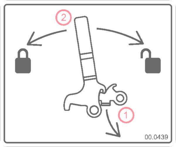 Decal, Front Hitch Lock
