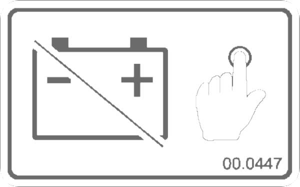 Decal, Battery Disconnect
