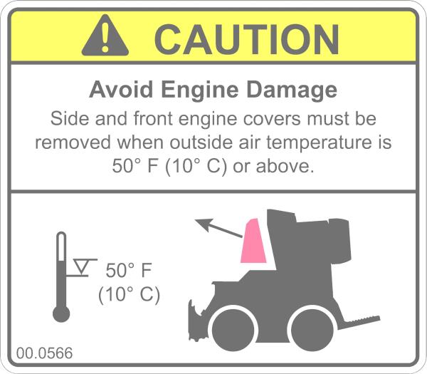 Decal, Caution Air Temp