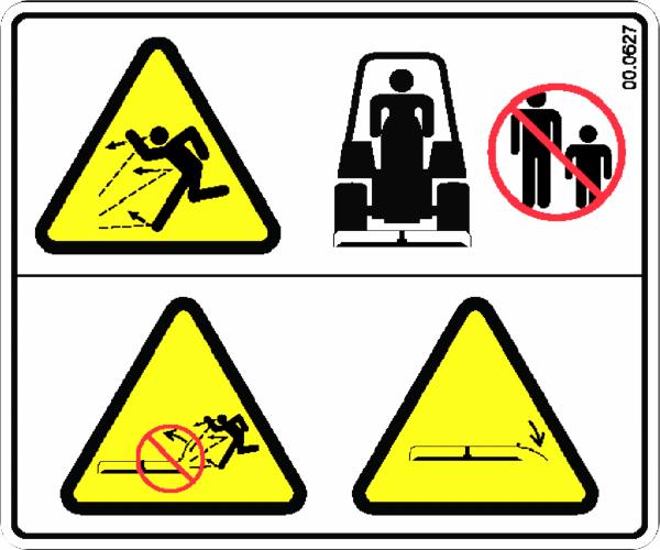 Decal, Thrown Object Hazard