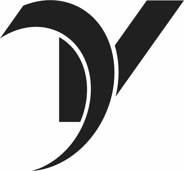 Decal, V Black