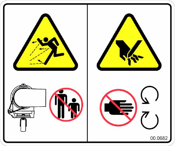 Decal, Turbine Blower Hazard