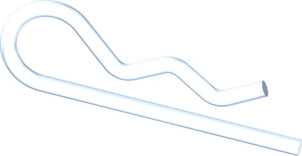 Hairpin, 3/32 x 1-5/8, Zinc
