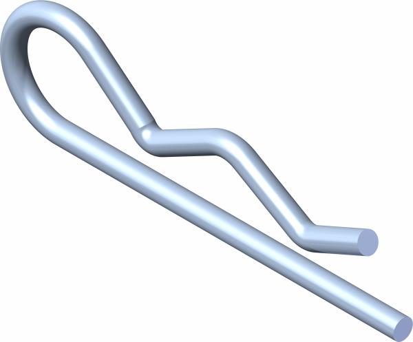 Hairpin, 1/8 x 2 9/16 ZP