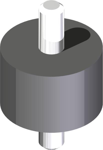 Isolator, 3/8-16 x 1.5 OD x 1