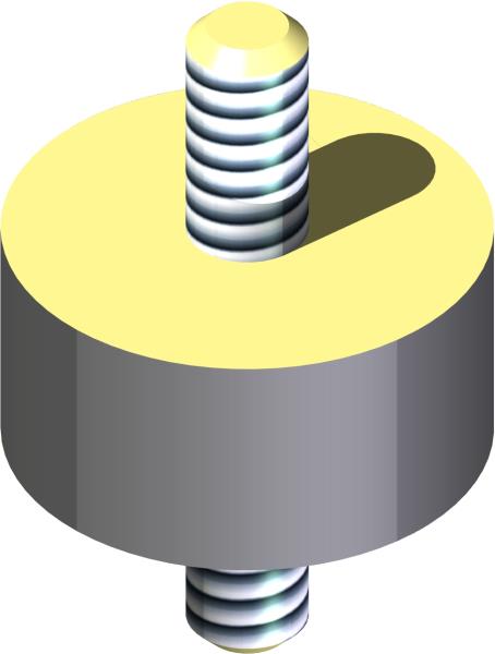 Isolator, 1/4-20 x 1/2 x 1