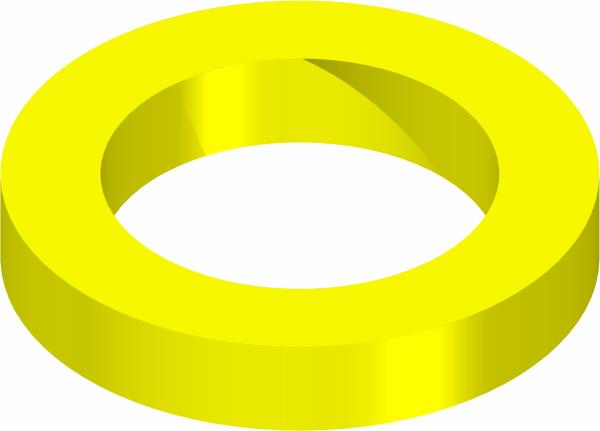 Washer, .544 ID x .817 X.14 Yel