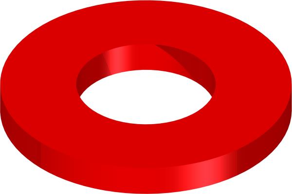 Washer, Anti Corrosion Red
