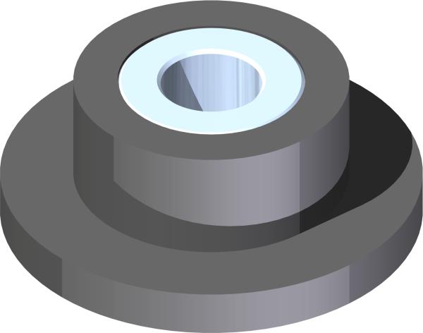 Grommet, Flange .28x0.74x0.43T