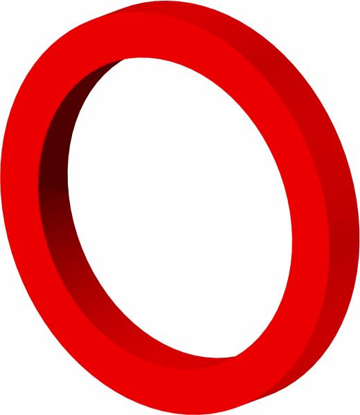 Washer, .905 ID x 1.170 x .140 Red