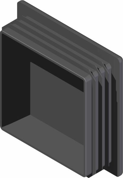 Plug, Sq. for 2x3/16 Tube
