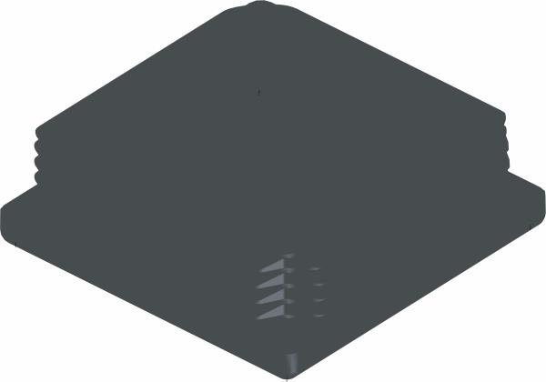 Plug, Sq. for 2-1/2x(.203 - .134) Tube