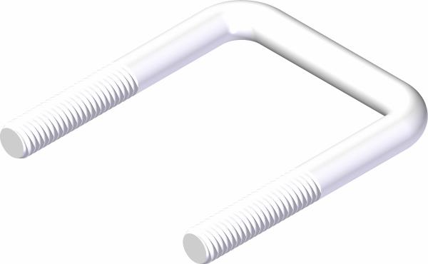 U-Bolt, 3/8-16 2-1/16" ID SQ Bend