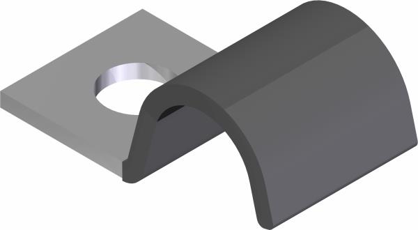 Clamp, 1/2 Loop Vinyl