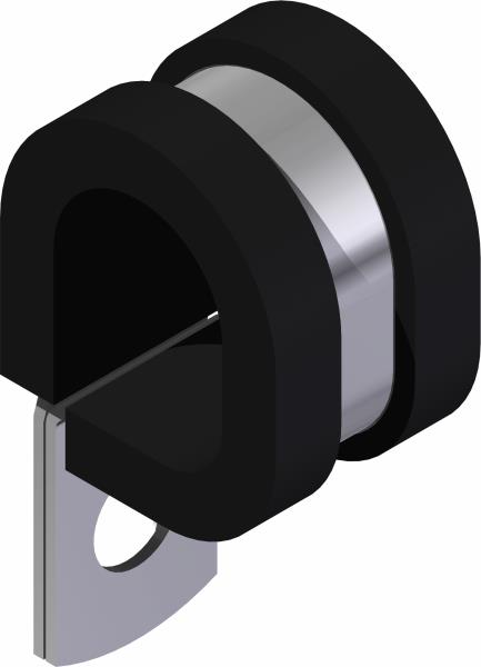 Clamp, Cushioned 1/2" SS