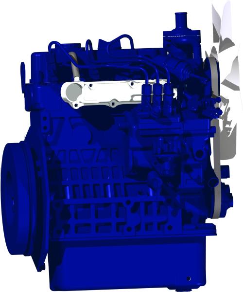 Engine, Kubota 25 HP DSL LC