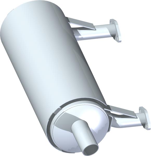 Muffler, Kawasaki FD851D 4500P
