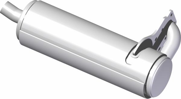 Muffler, Kubota 25HP DSL