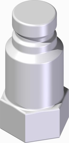 Coupler, Male Flat Face Quick 1/4