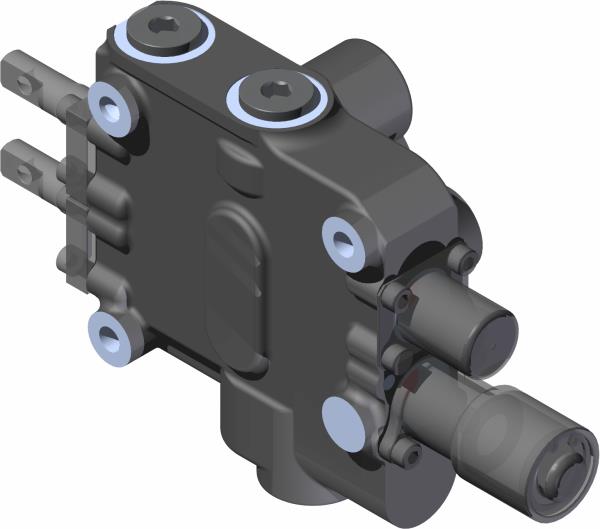 Valve, 2 Spool W/LH Flt, RH SP