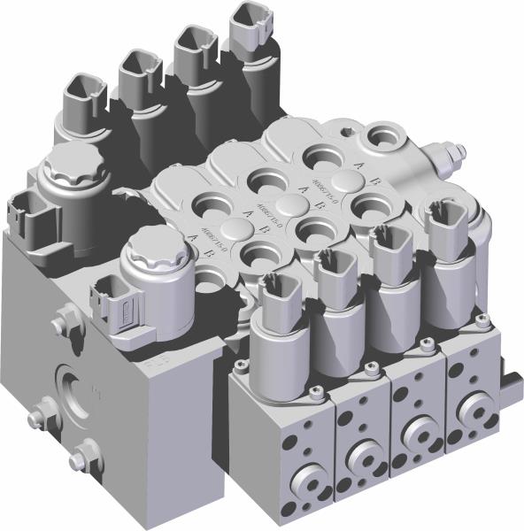 Valve, 4 Spool EH w/ Float Inlet