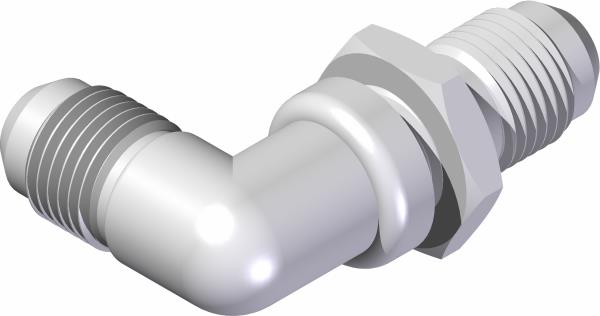 Fitting, Bulkhead 3/8 w/LN 90