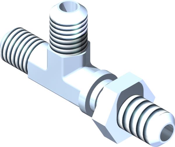 Fitting, Bulkhead T 3/8 w/Lnut