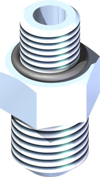 Fitting, M Conn 3/8 x 1/4