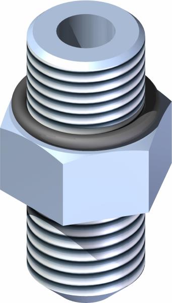 Fitting, M Conn 3/8 x 3/8