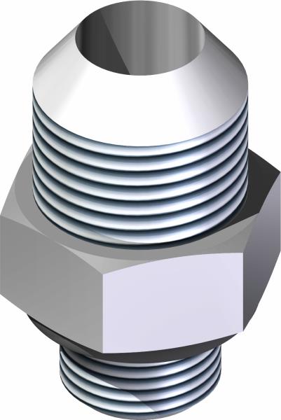 Fitting, M Conn 1/2 x 3/8