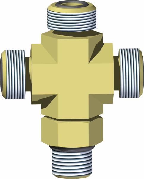 Fitting, Cross 6 MB x 6 MFF