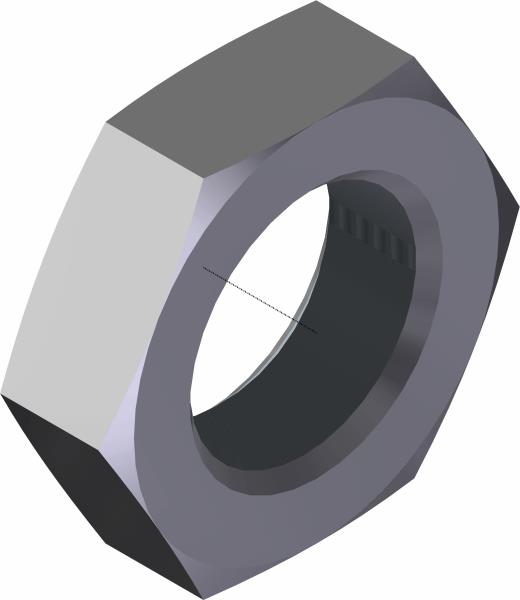 Locknut, -06 Bulkhead Fitting