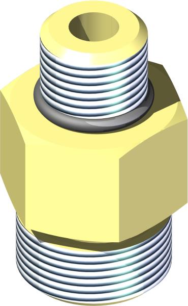 Fitting, Connector 8MFF x 6MB