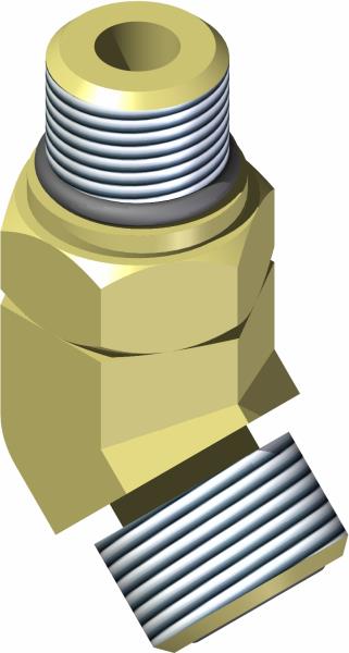 Fitting, 45 Elbow - 6MFF x 6MB