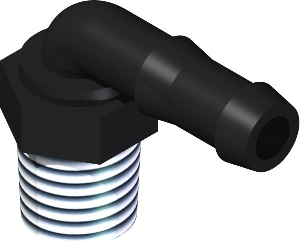 Fitting, 90 Elbow 1/2 MP x 1/2 Barb