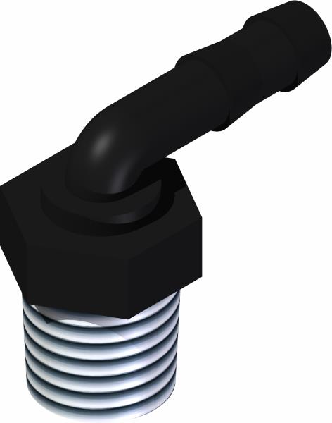 Fitting, 90 Elbow 1/2 MP x 3/8 Barb