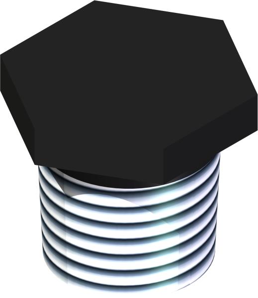 Fitting, Plug 3/4" MP