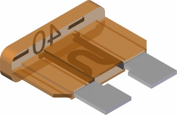 Fuse, 40 Amp Atc Blade - Amber