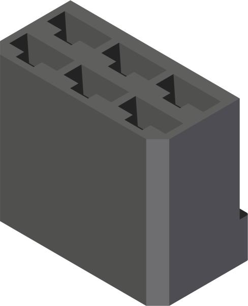 Connector, 6 Prong Female