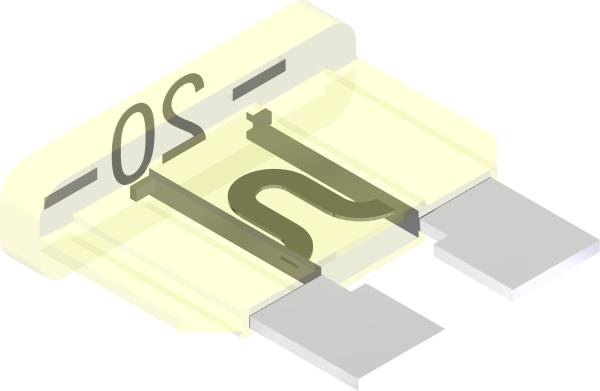 Fuse, 20 Amp, ATC Blade Yellow