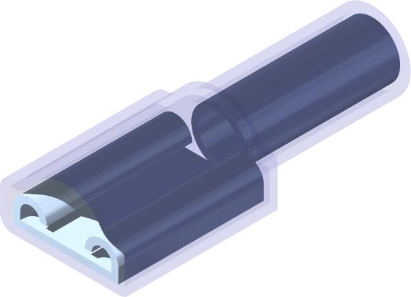 Terminal, .25 Pushon F 16-14GA